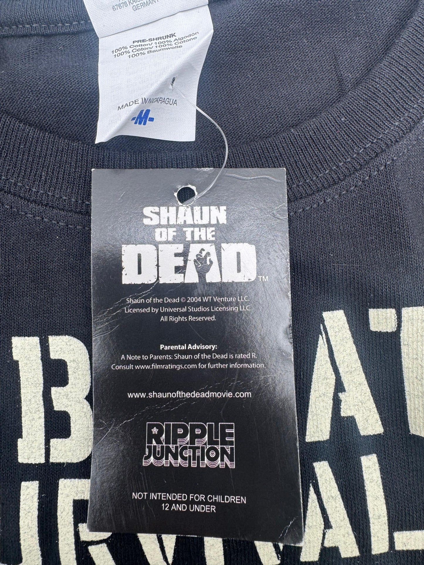 Vintage 2004 Shaun of the Dead Zombie Graphic Tee T-Shirt