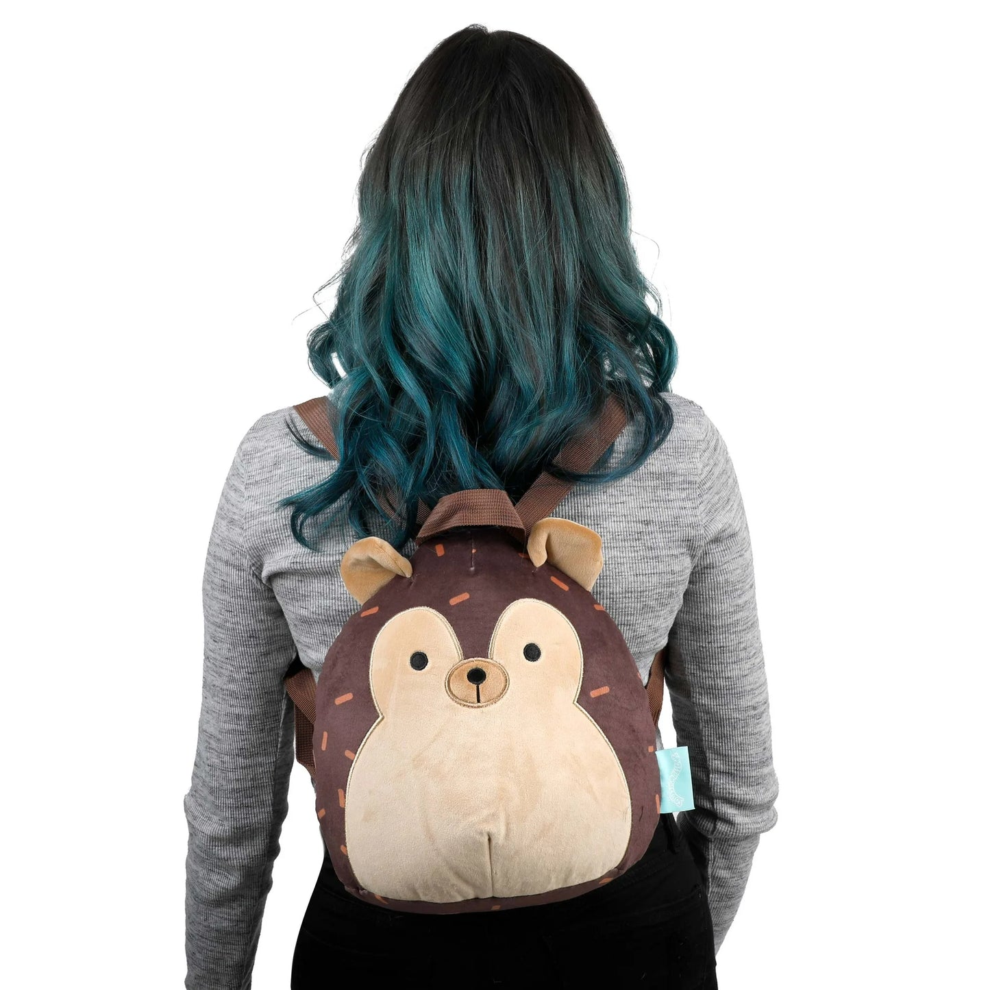Squishmallows 3D Hans The Hedgehog 14 inch Plush Mini Backpack