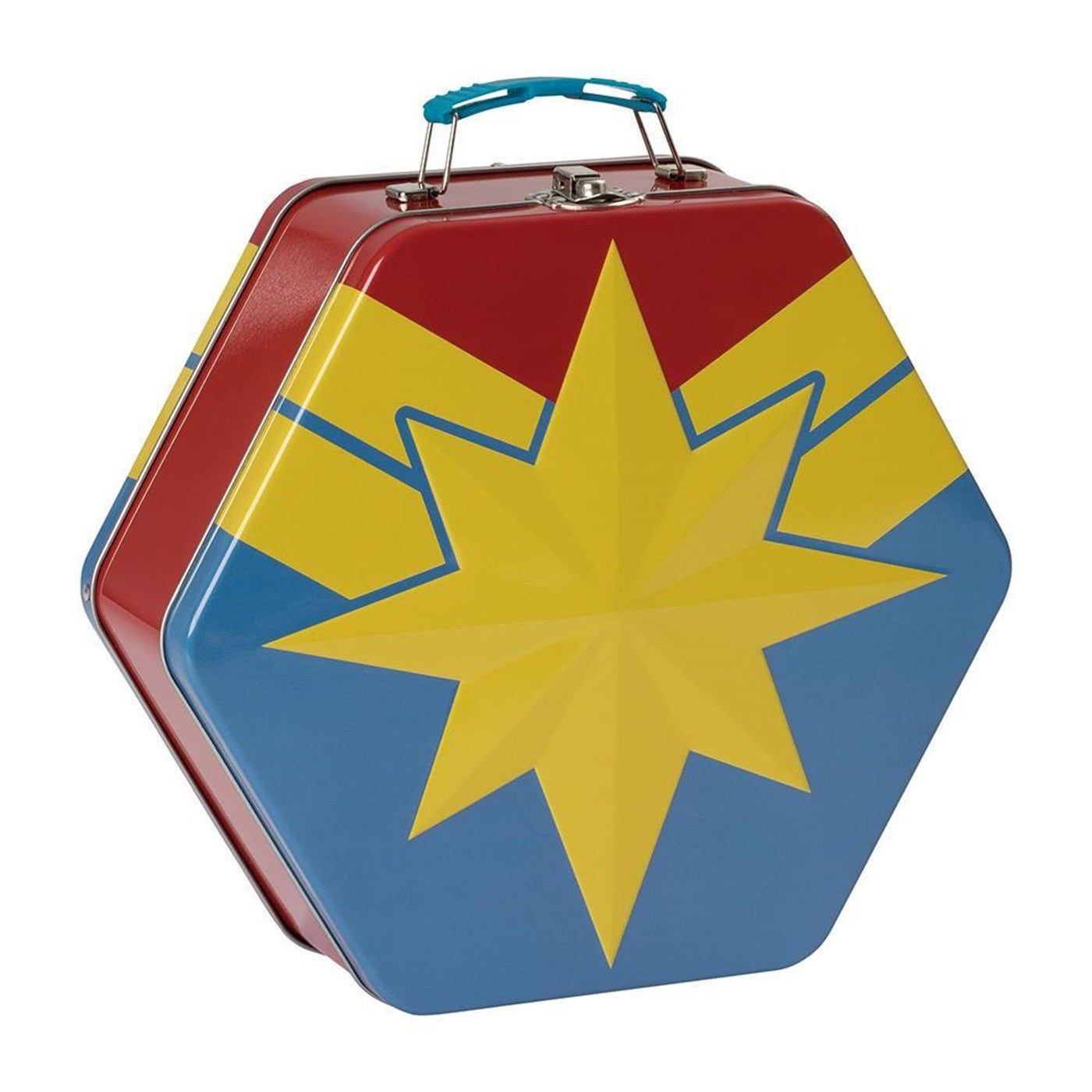 Captain Marvel Badge Shaped Tin Tote - Bladevip