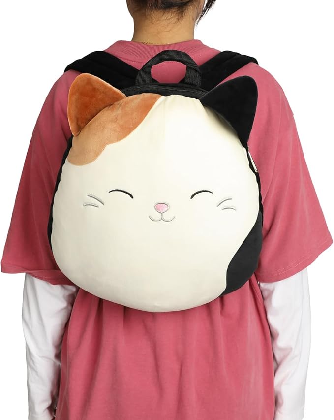 Squishmallows 3D Cam The Cat 14 inch Plush Mini Backpack