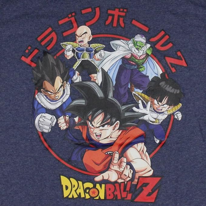 Dragon Ball Z Super Men's Goku Vegeta Krillin Character Group T-Shirt