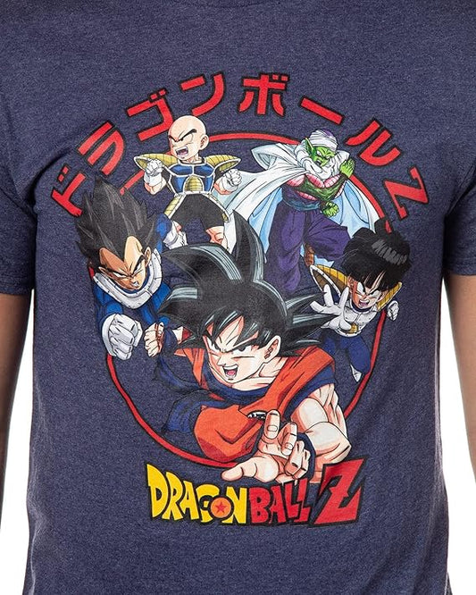 Dragon Ball Z Super Men's Goku Vegeta Krillin Character Group T-Shirt