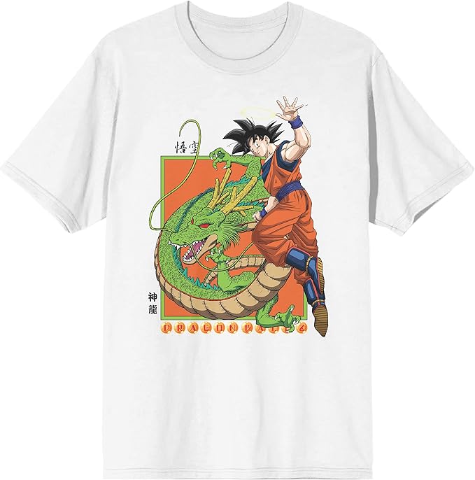 Dragon Ball Z Goku Men's White Graphic Tee