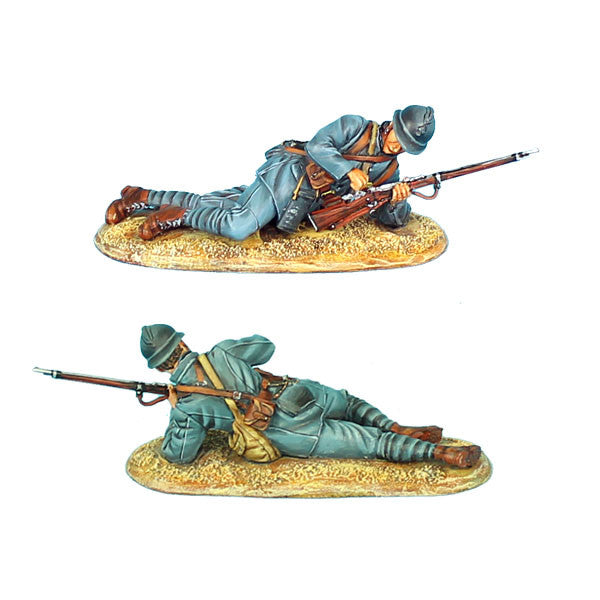 GW024 French Infantry Laying Loading 34th Infantry Regt by First Legion