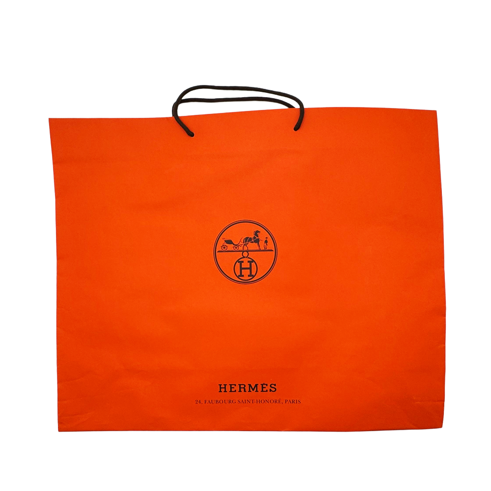 Classic Orange Hermes Shopping Gift Bag Luxury