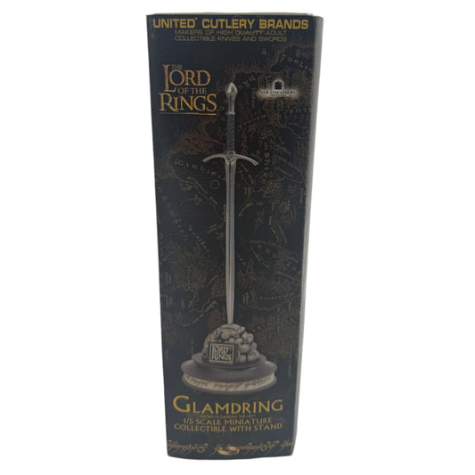 Glamdring sword from 'The Lord of the Rings' in packaging on a white background