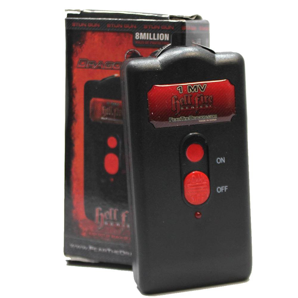 MV Slim Black Rechargeable Stun Gun with Sheath