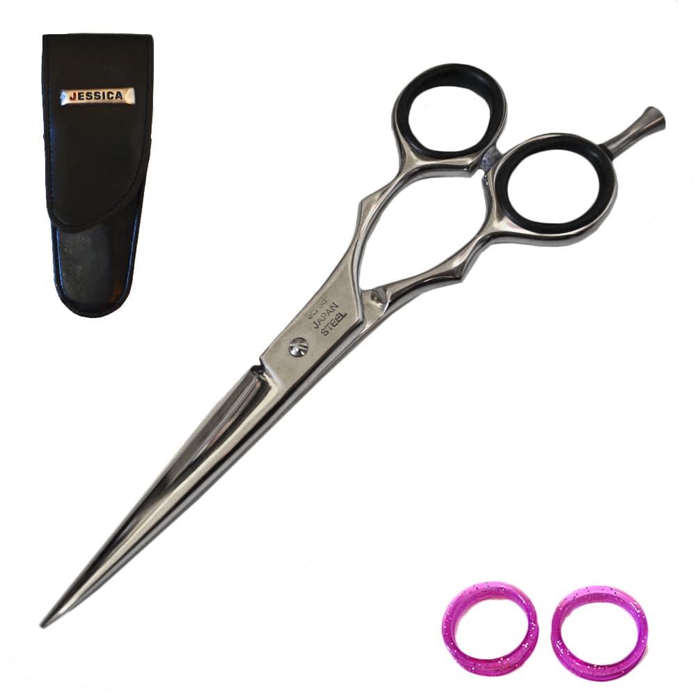 JC-55 Tijeras de corte para peluquería de acero cobalto Jessica Pro Salon Japón de 5,5"
