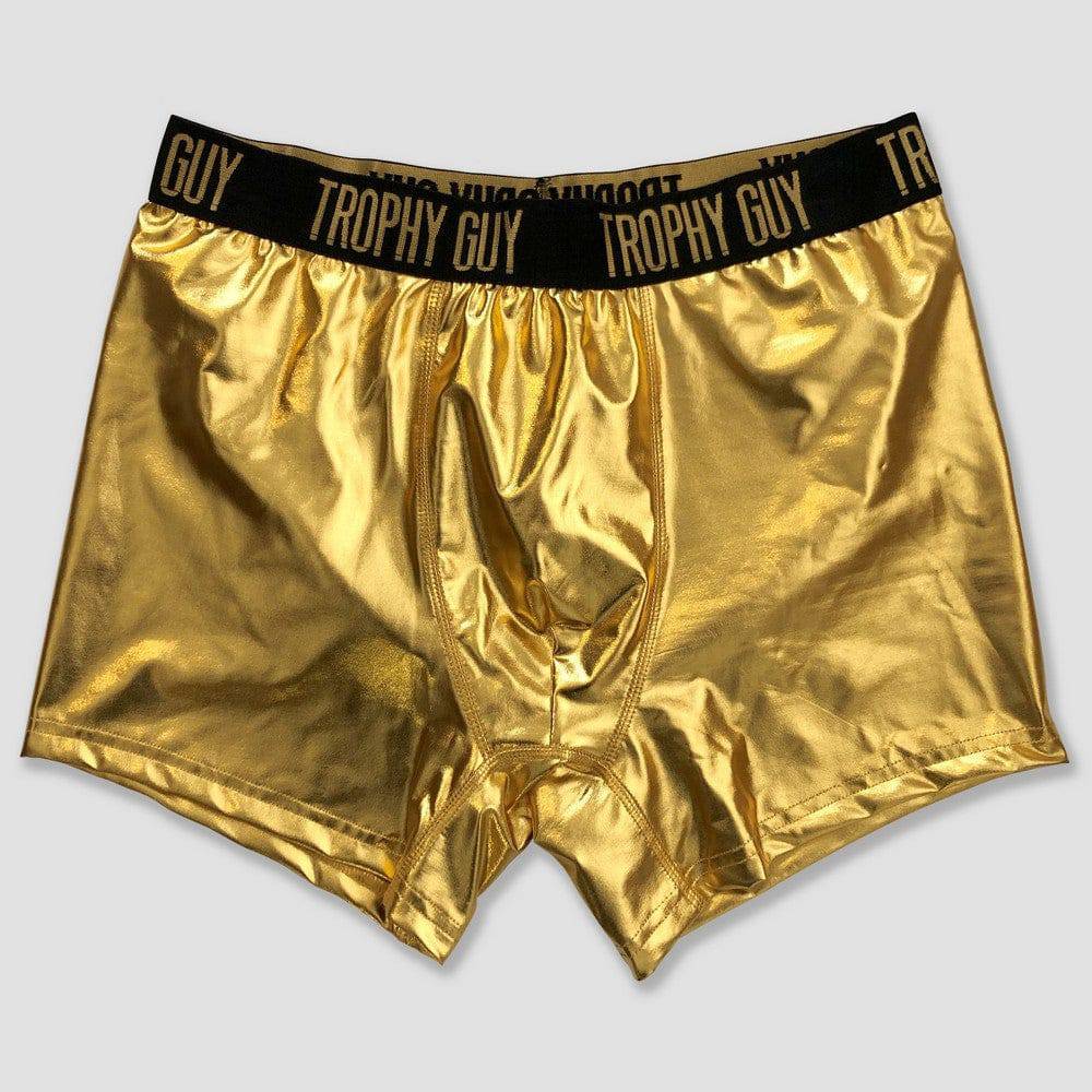 Calzoncillos bóxer dorados Trophy Guy para hombre
