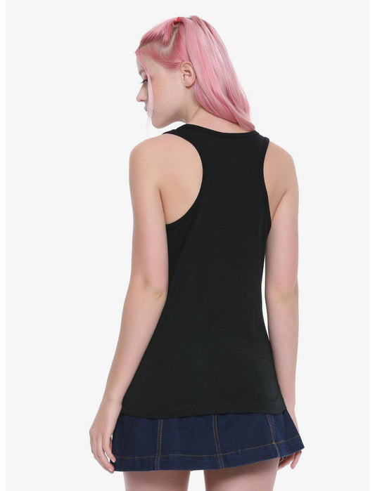 Camiseta sin mangas con símbolos de mayordomo negro anime para mujer junior