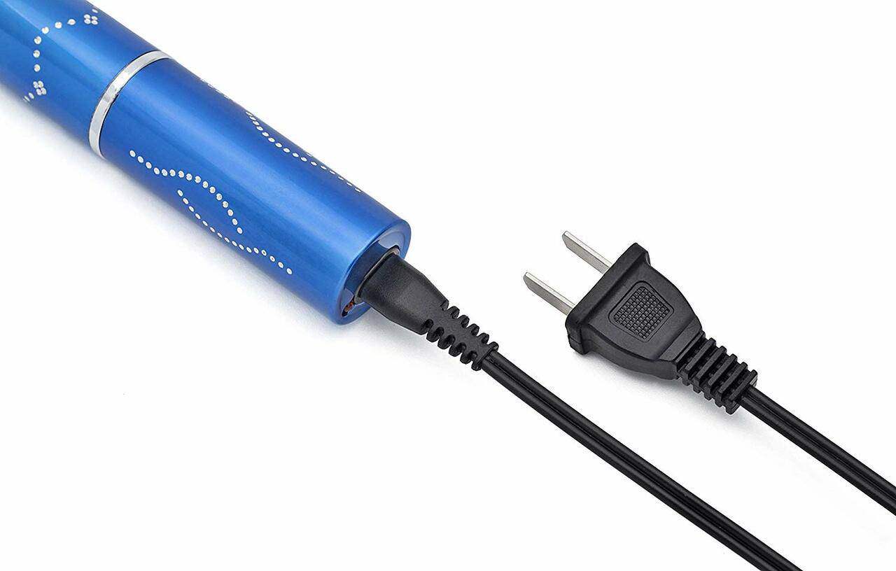Stungun de lápiz labial azul de 5" con linterna