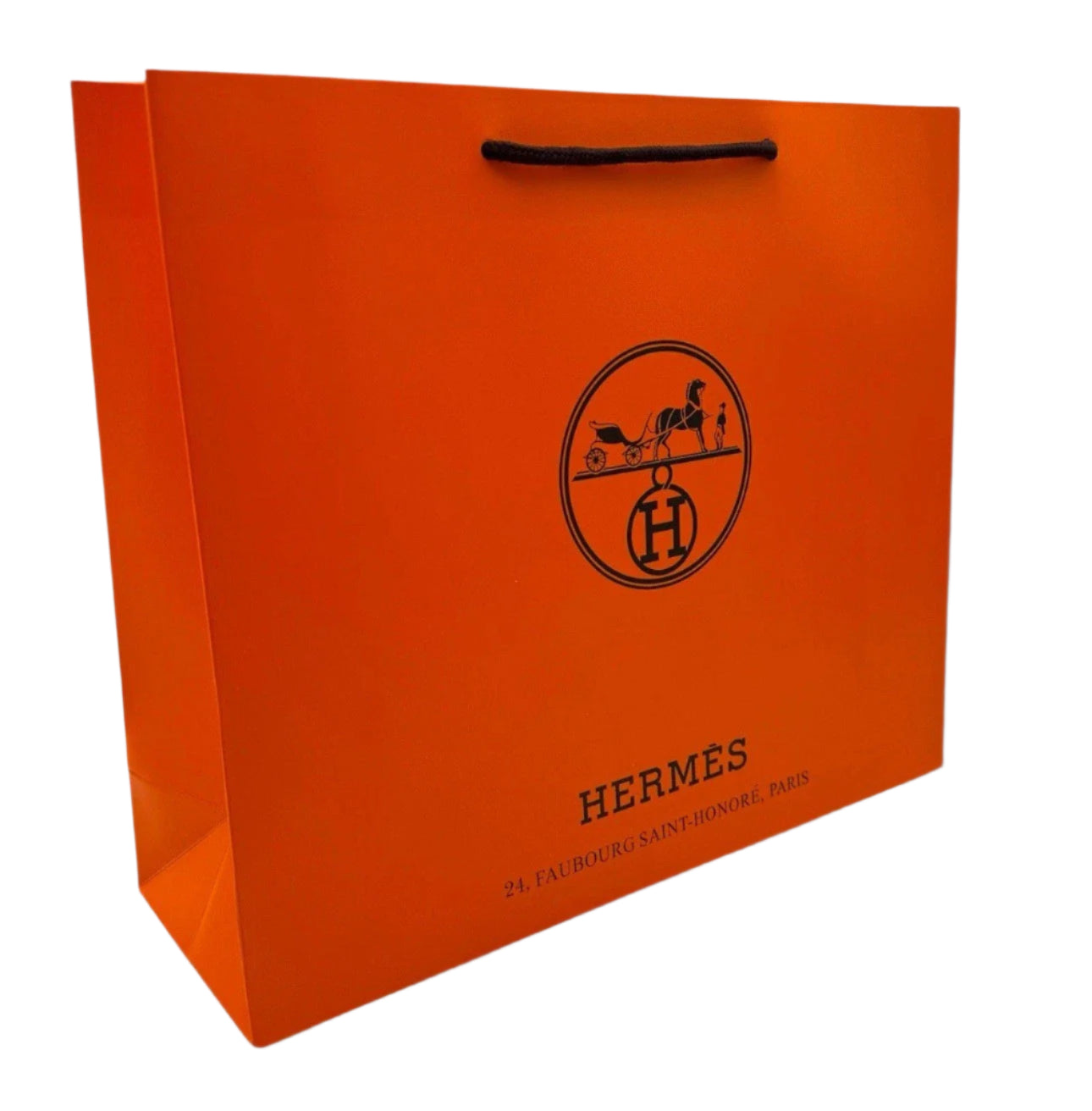 Classic Orange Hermes Shopping Gift Bag Luxury
