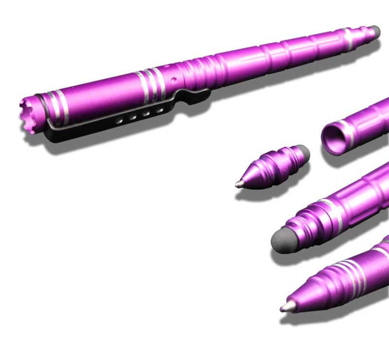 Bolígrafo táctico rosa Bolígrafo táctico: Rompecristales de emergencia