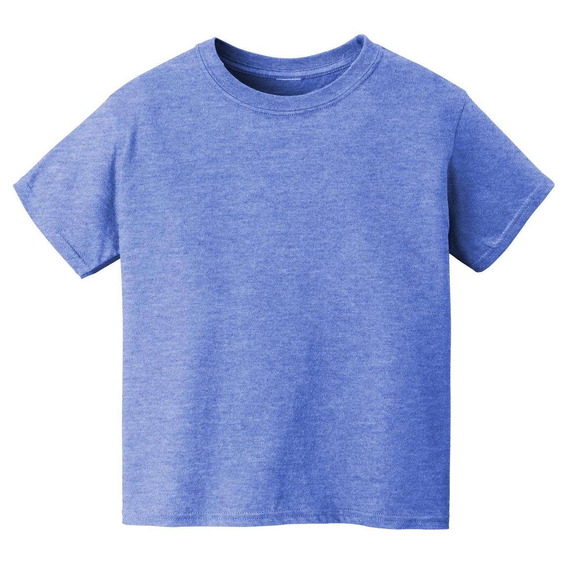 Boy's Youth Gildan 64500B Softstyle Heather Royal Blue T-Shirt Tee - Bladevip