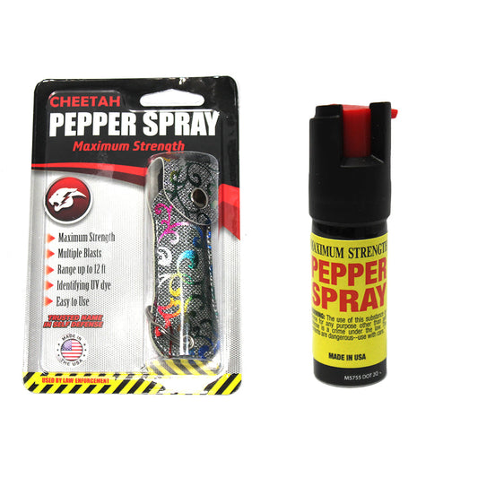 0.5 Pepper Spray with Silver Flower Case - Bladevip