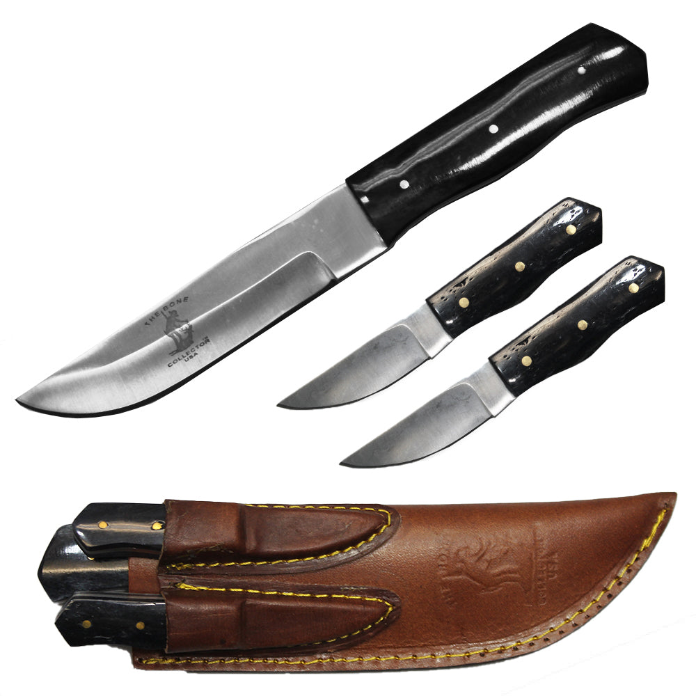 Rtek Hunting Knife Set, With Harden Plastic Sheath M-9 Military Style Saw Back Knife - Bladevip