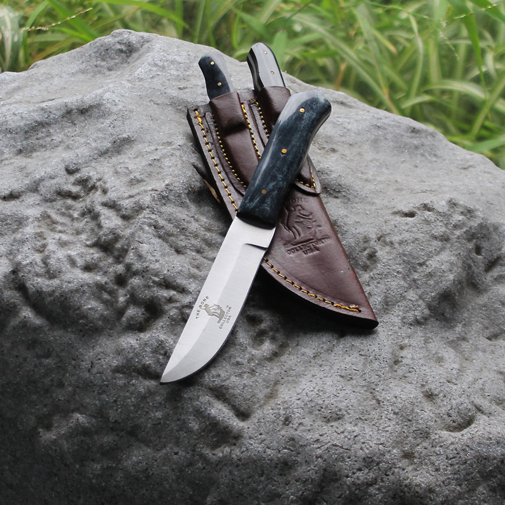 Rtek Hunting Knife Set, With Harden Plastic Sheath M-9 Military Style Saw Back Knife - Bladevip
