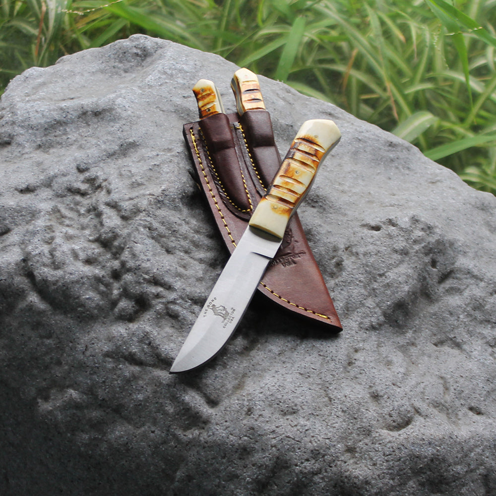 Rtek Hunting Knife Set, With Harden Plastic Sheath M-9 Military Style Saw Back Knife - Bladevip
