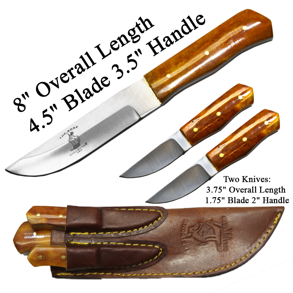 Rtek Hunting Knife Set, With Harden Plastic Sheath M-9 Military Style Saw Back Knife - Bladevip