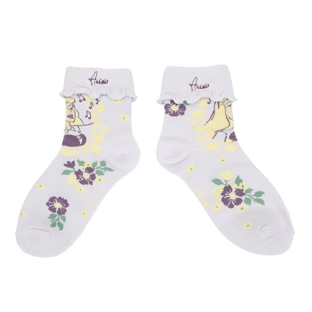 Disney Princess Women's 3 Pair Quarter Crew Socks