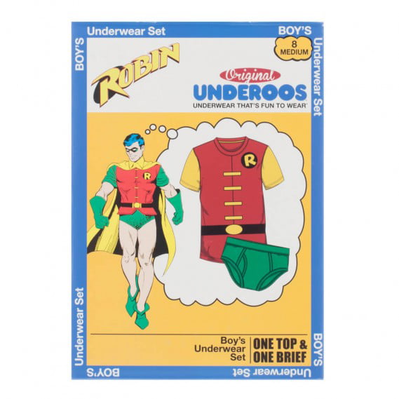 Boy's DC Comics Robin Underoos T-Shirt & Underwear Set - Bladevip