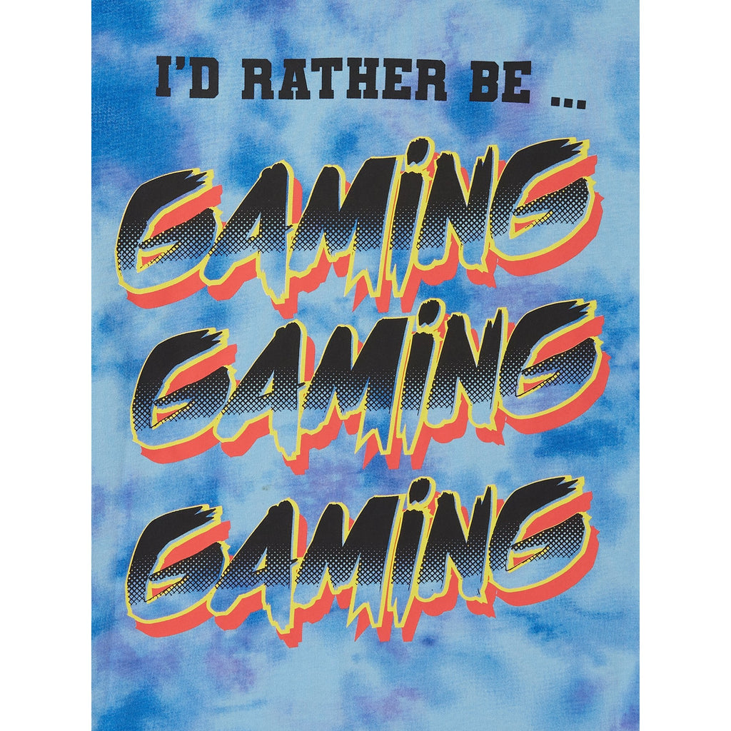 Boys Wonder Nation Outside I'd Rather Be Gaming Graphic T-Shirt Tee - view 3