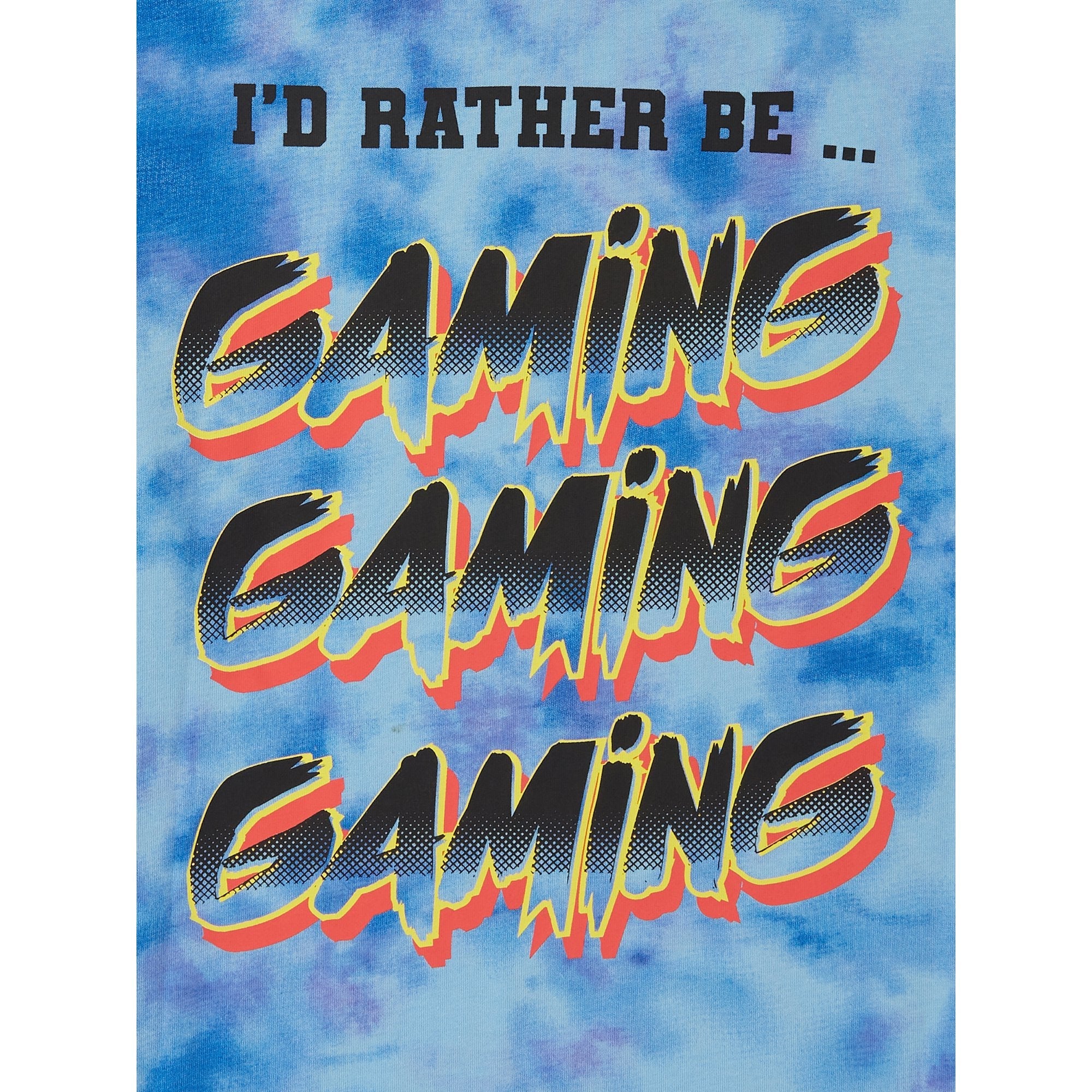 Boys Wonder Nation Outside I'd Rather Be Gaming Graphic T-Shirt Tee - view 3