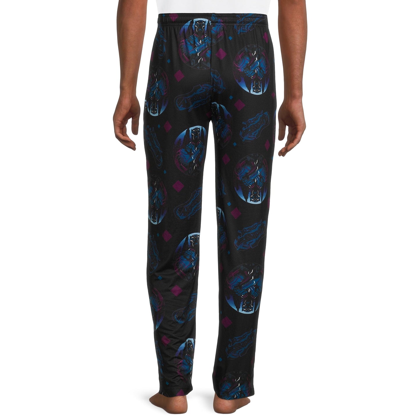 Black Panther Adult Men's All Over Print Sleep Pants Multicolor