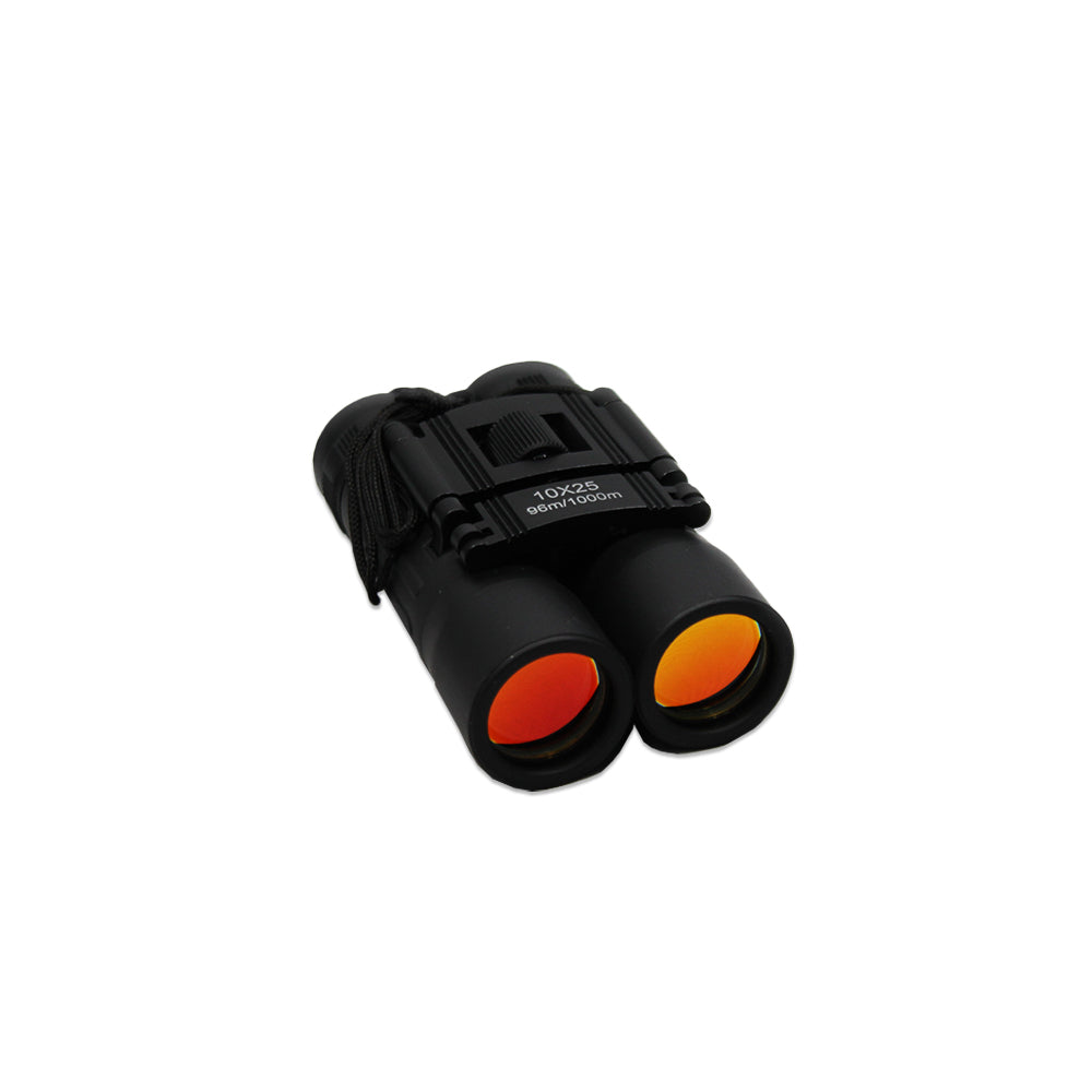 10X25-BR Compact Traveling Ruby Lens Binoculars - Bladevip