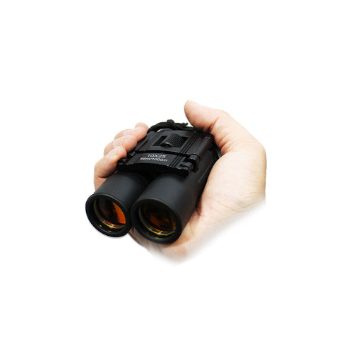 10X25-BR Compact Traveling Ruby Lens Binoculars - Bladevip