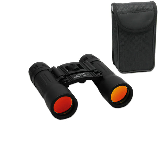 10X25-BR Compact Traveling Ruby Lens Binoculars - Bladevip