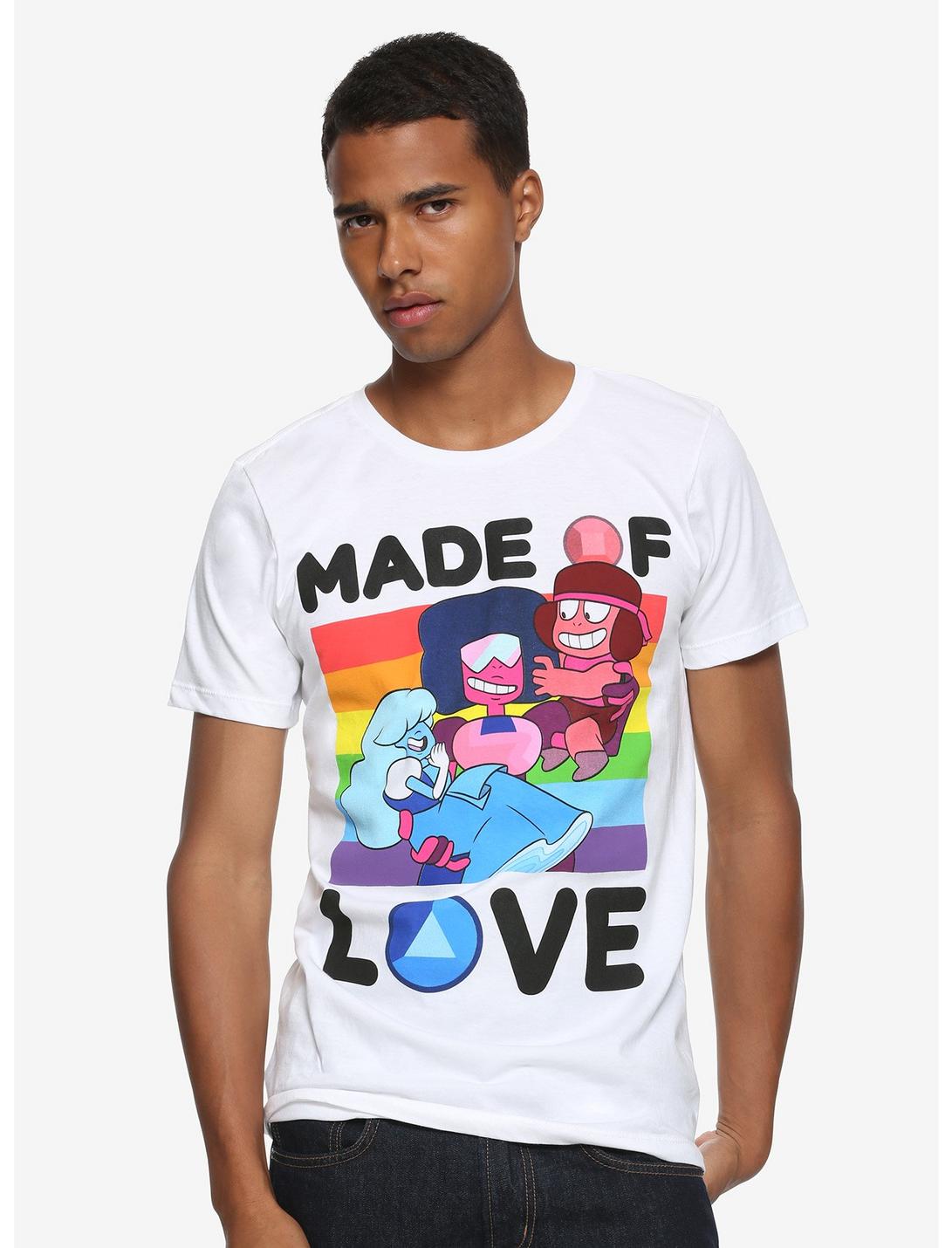 Men's Steven Universe Made Of Love T-Shirt Tee - Bladevip