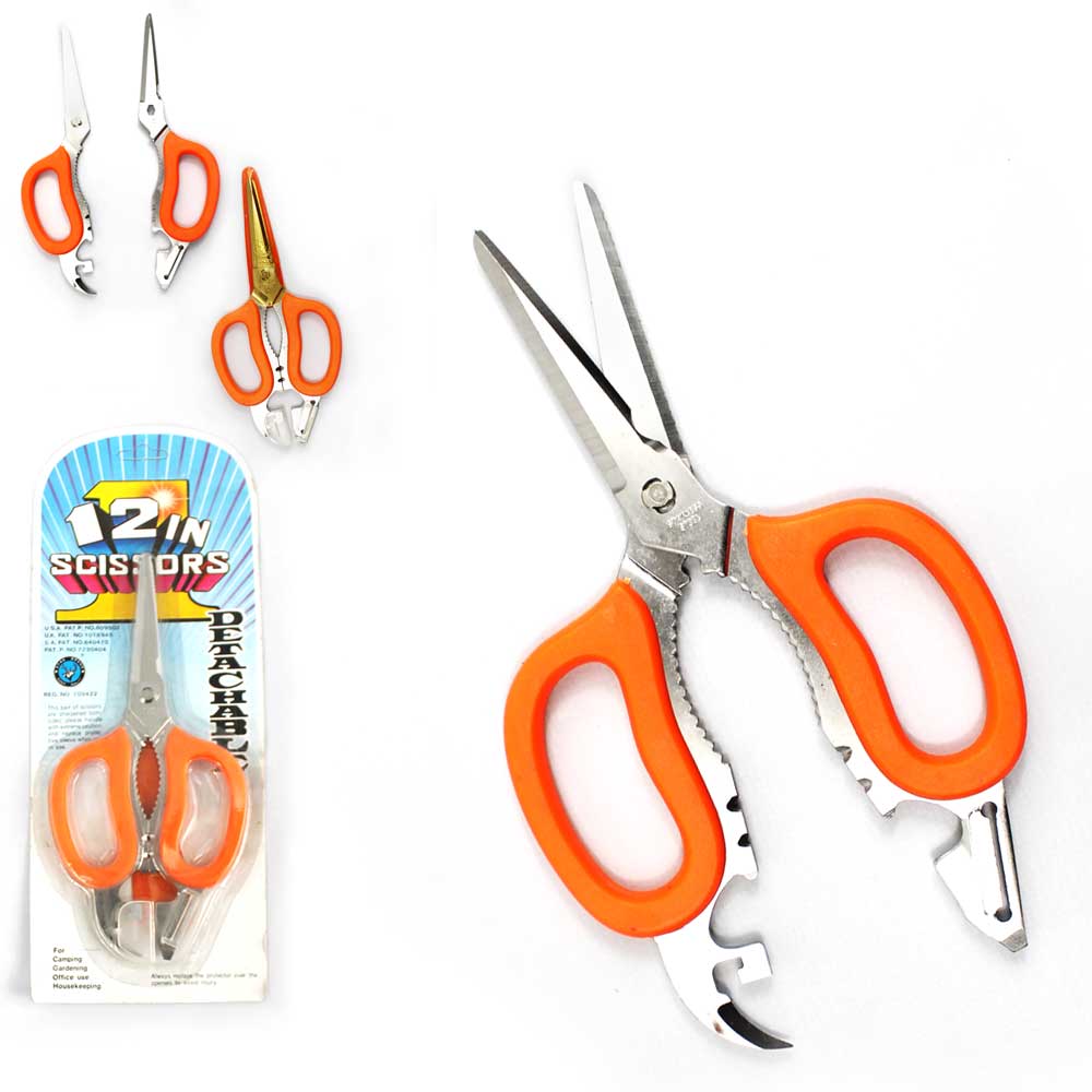 12 in 1 Detachable Kitchen Scissors Camping Scissor - Bladevip