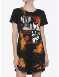 Halloween Michael Myers One Good Scare Tie-Dye T-Shirt Dress - view 2