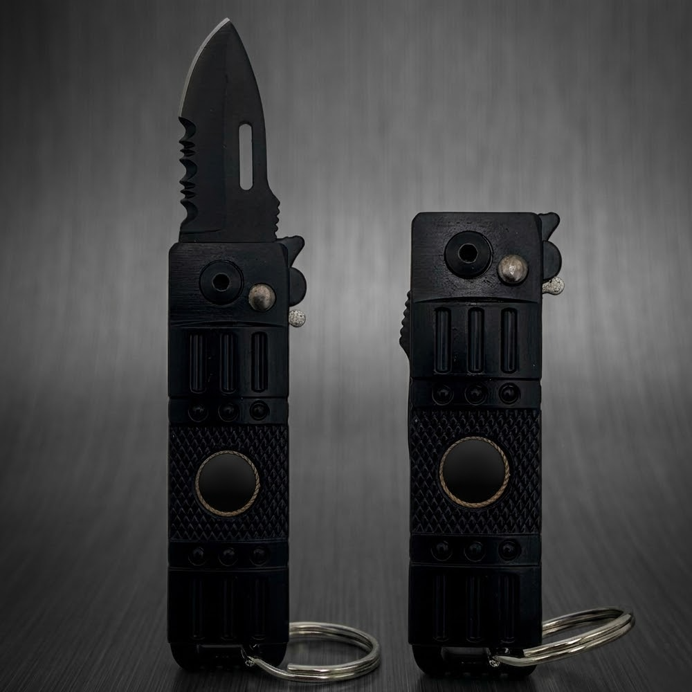 2-in-1 EDC Keychain Lighter & Utility Tool | Refillable Pocket Multitool