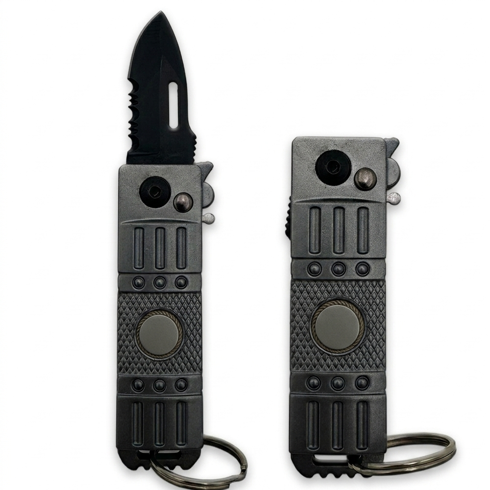 2-in-1 EDC Keychain Lighter & Utility Tool | Refillable Pocket Multitool
