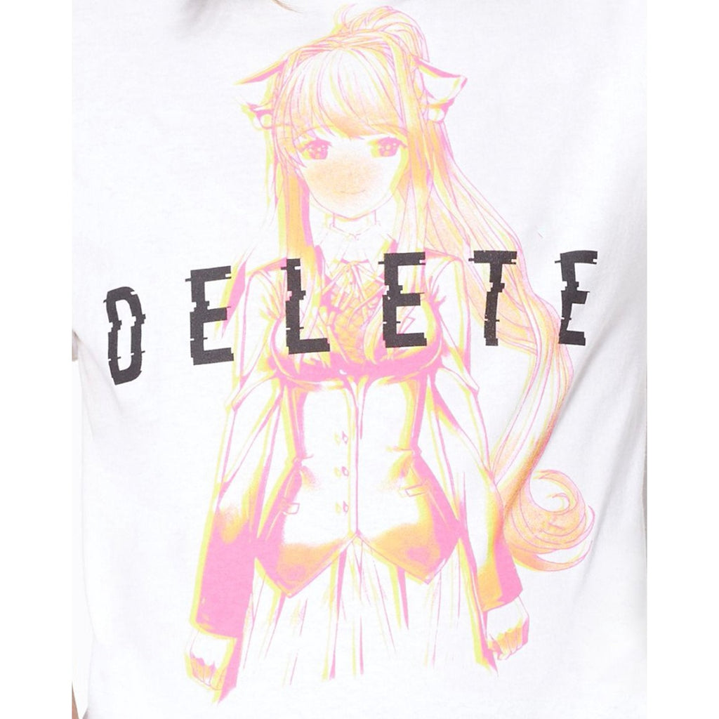 Mens Doki Doki Literature Cub Horror Video Game Delete Monika Tee T-Shirt - view 2