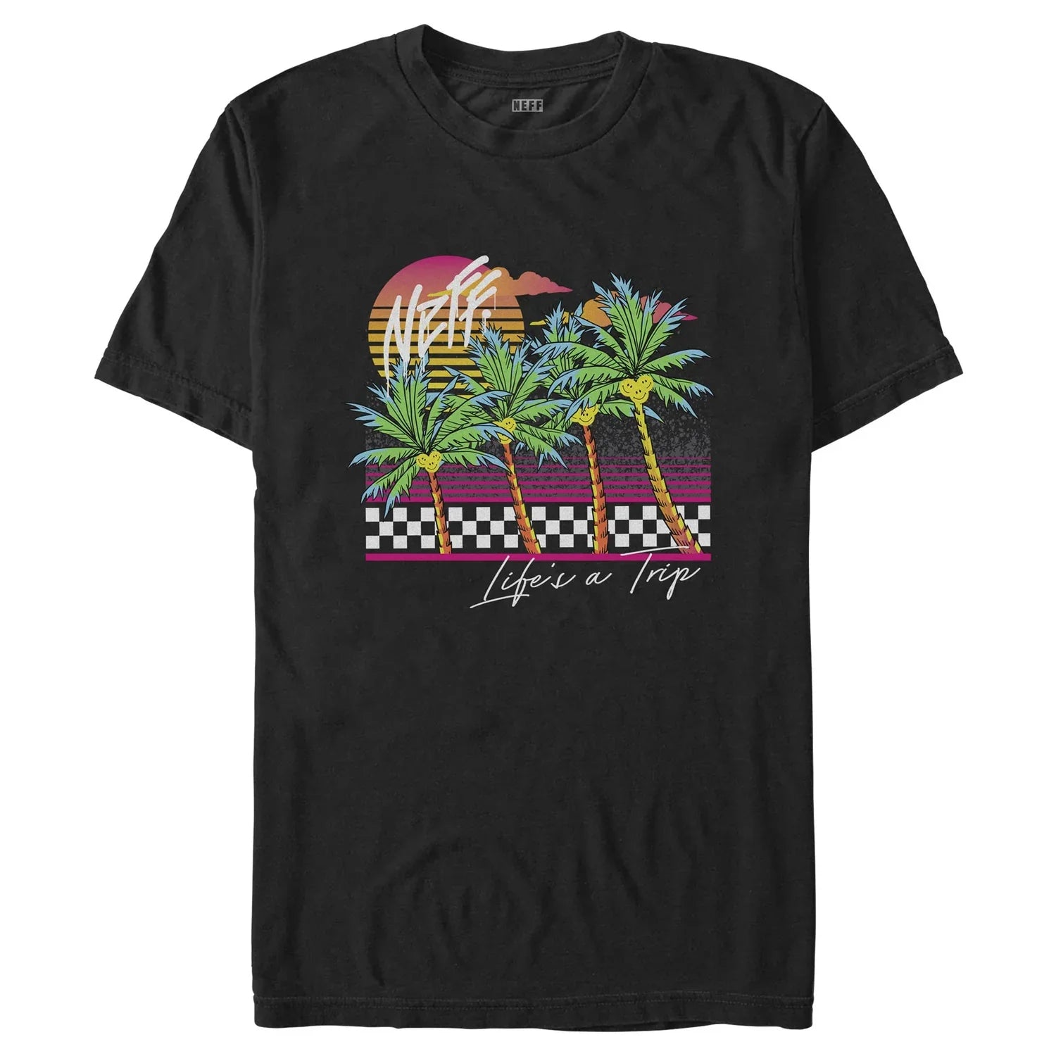 Men's Black NEFF Life's a Trip T-Shirt - Bladevip