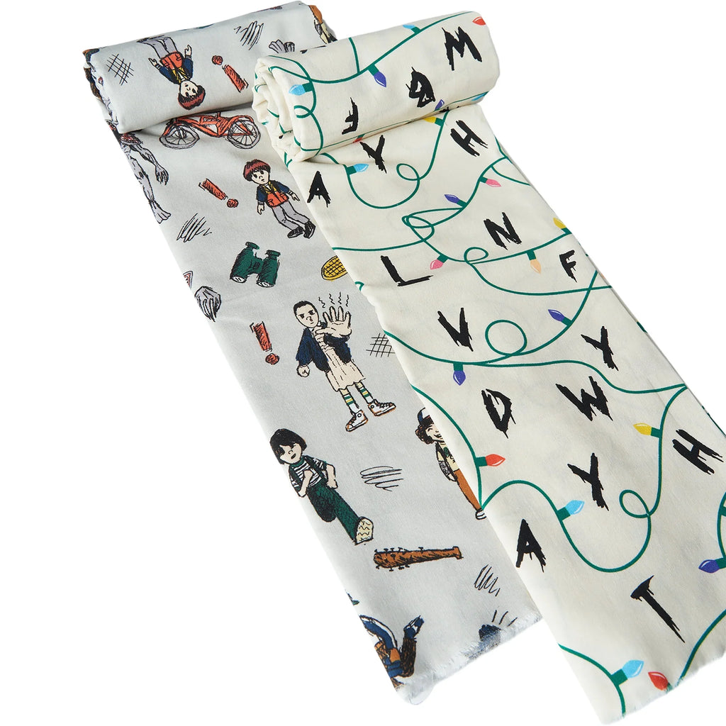 Netflix Stranger Things Cotton Fabric & Patch Diy Kit, 5 Patches And 2 Yards Of Fabric - view 2