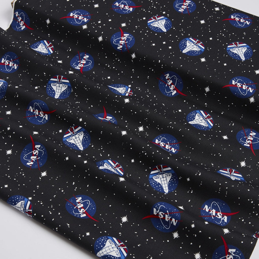 Nasa Space Shuttle 100% Cotton Quilting Fabric, 44 inch X 8 Yards, By The Bolt - view 3