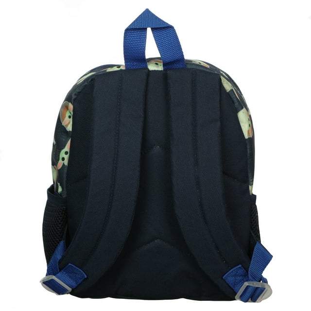 Kids Mini Star Wars Mandalorian 11 Inch Mini Backpack with Grogu Diecut Patch & Toss Print