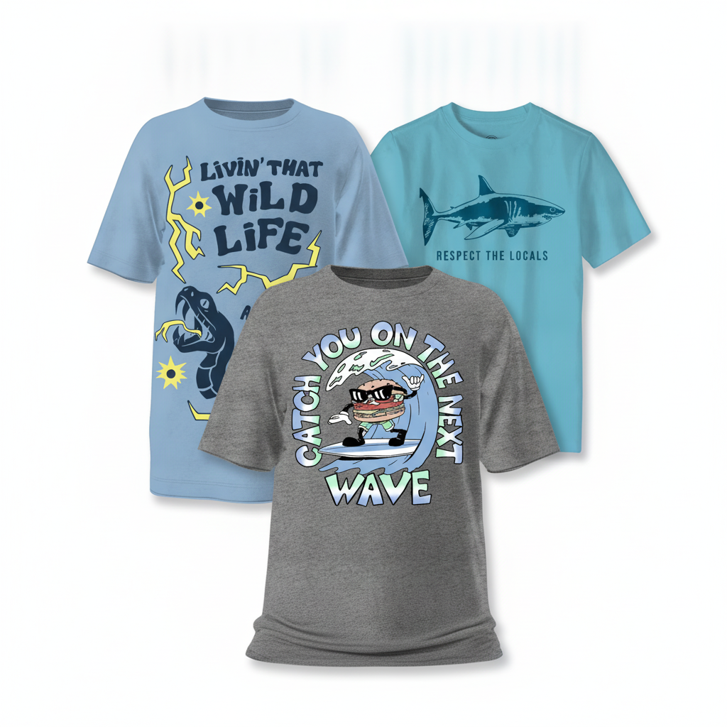 Kids Graphic T-Shirt Bundle (3 items)