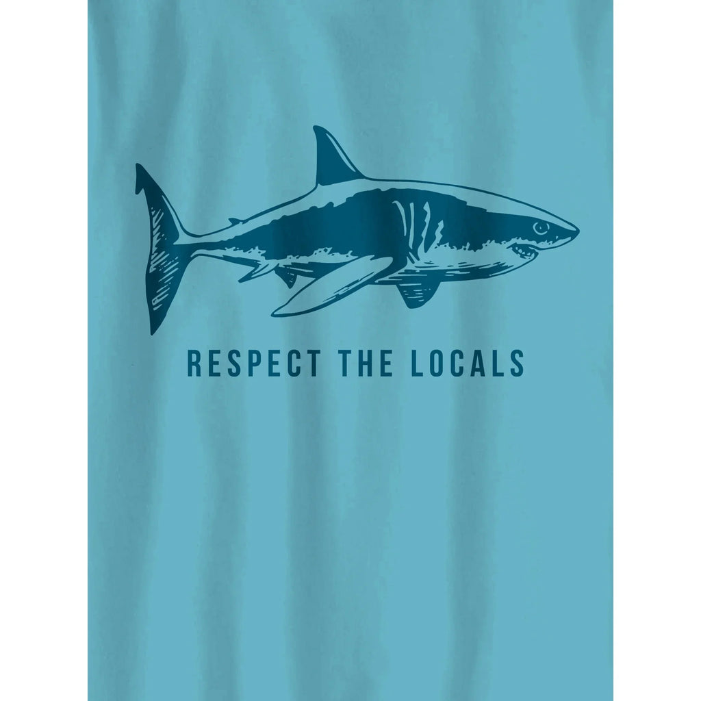 Boys Wonder Nation Respect The Locals Graphic T-Shirt Tee Blue - view 2