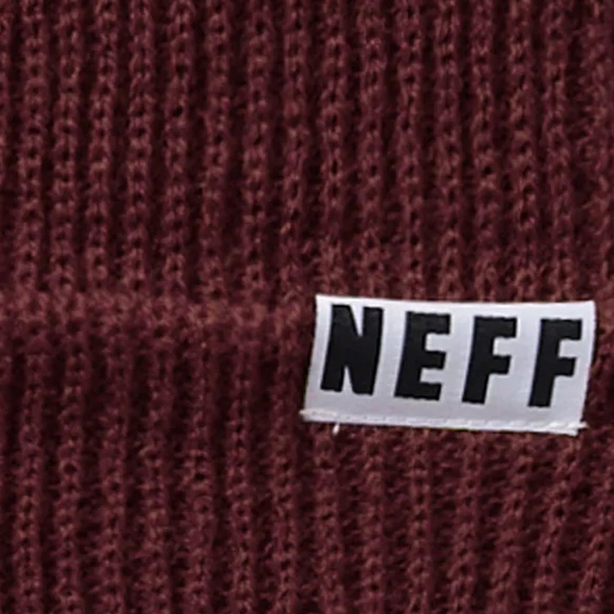 NEFF Men's fold Beanie, Maroon, One Size - view 2