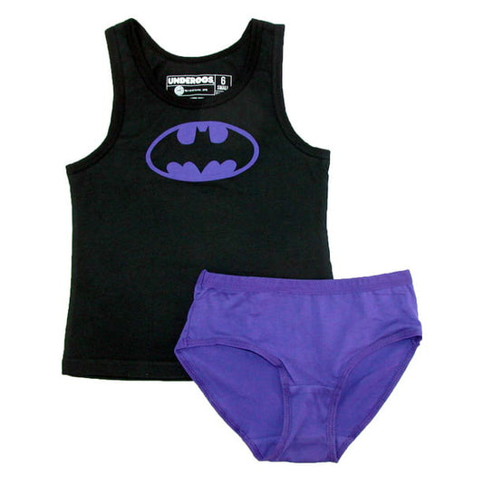 Conjunto de braguitas y camiseta sin mangas Batgirl Underoos de DC Comics para niña joven