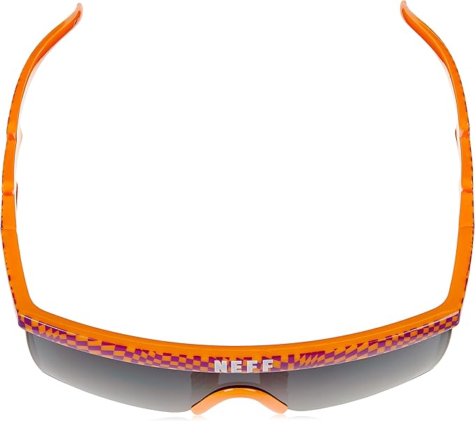 NEFF Men's Brodie Wrap Around Sport Sunglasses Orange Dazed, One Size - Bladevip