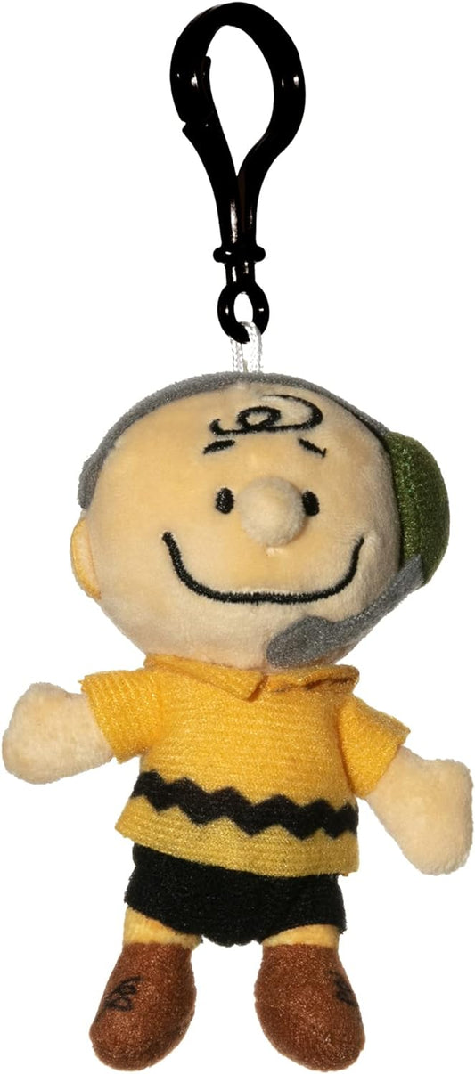 12049 Snoopy in Space Charlie Brown Mission Control Clipsters Plush Toy 4"