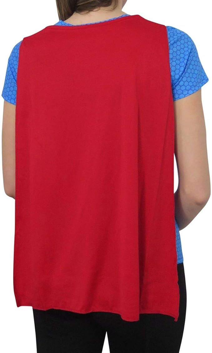 Camiseta para mujer Superman DC Comics con capa sublimada