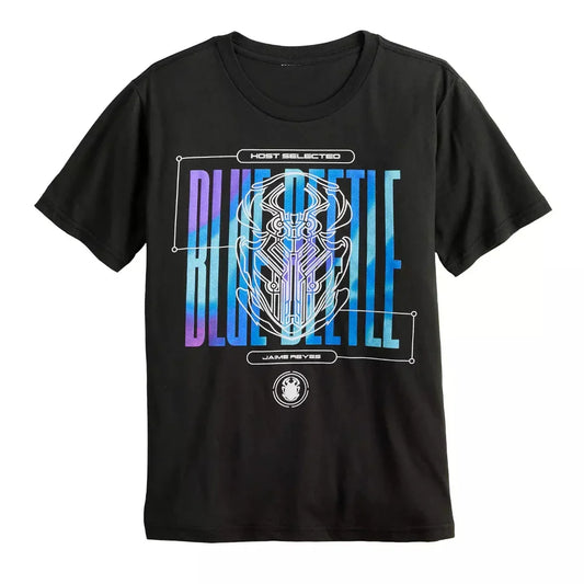 Boy's Black DC Comics Blue Beetle Graphic Tee T-Shirt