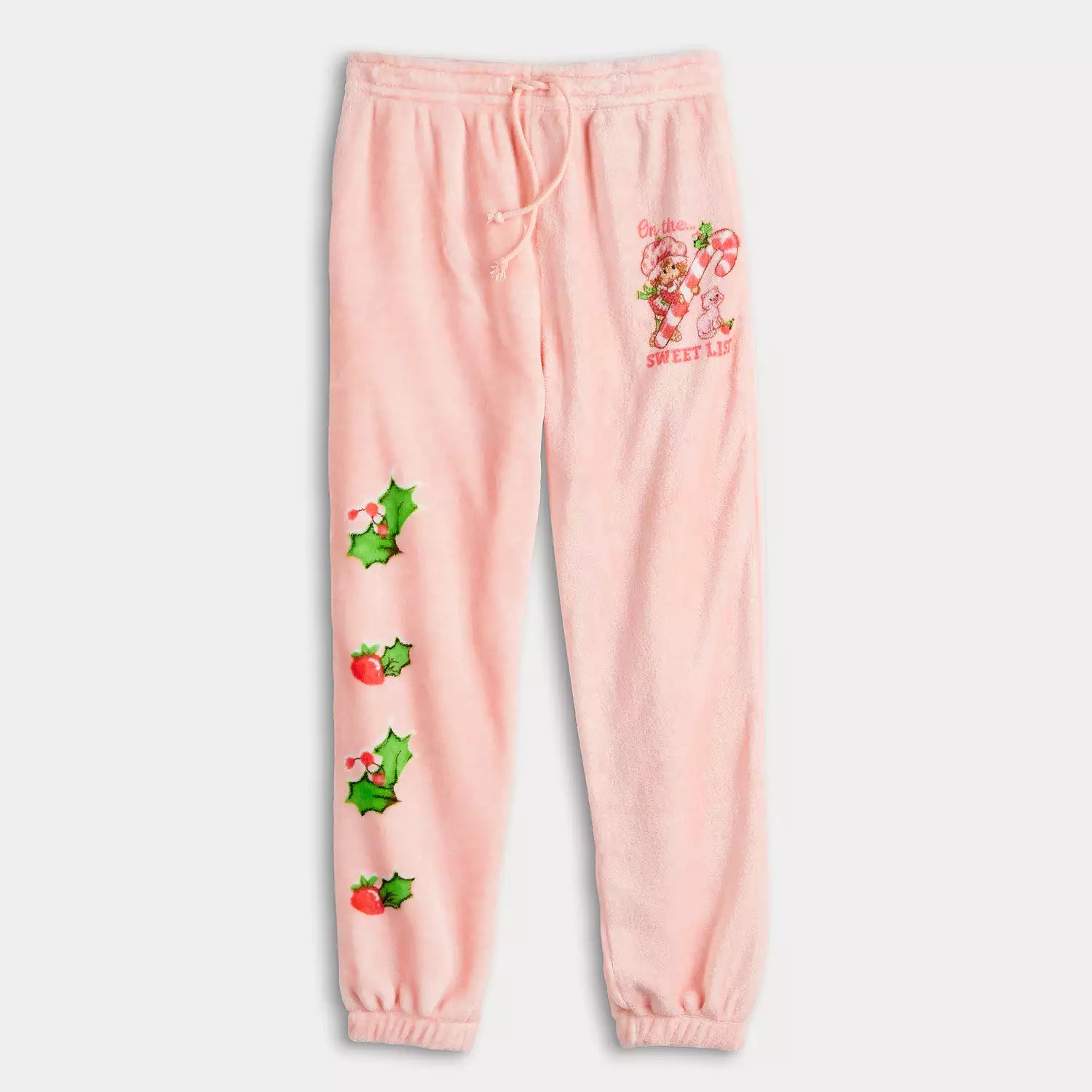 Juniors' Strawberry Shortcake On The Sweet List Woobie Jogger Pant - view 5